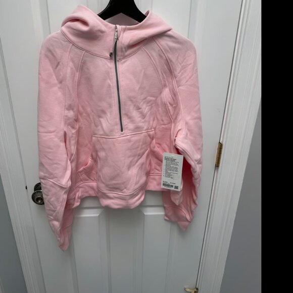 Lululemon Scuba Oversized Half-Zip Hoodie Strawberry Milkshake XL/XXL - Picture 4 of 10